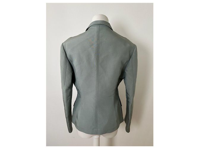 Blazer in seta vintage Gucci / Trench 38/M - vista 3