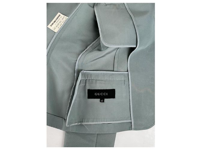 Blazer in seta vintage Gucci / Trench 38/M - vista 4