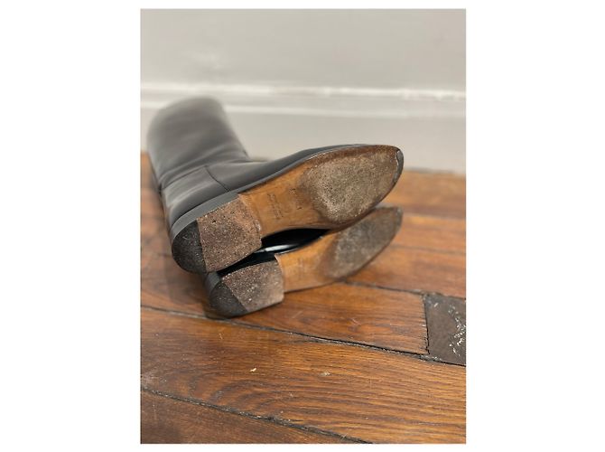 Hermès HERMES Stiefel T.EU 37.5 Leder Schwarz - Ansicht 5