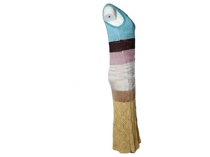 Missoni, Vestido maxi de crochet con lurex Multicolor - vista 3