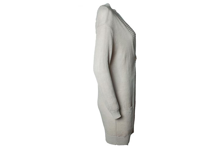 Vince, Strickjacke mit Taschen in Beige - Ansicht 4