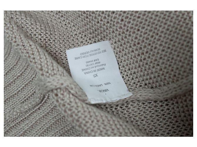 Vince, Strickjacke mit Taschen in Beige - Ansicht 5