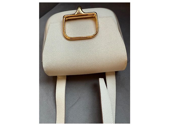 Hermès Della Cavalleria Mini Tasche Epsom Leder Craie - Ansicht 11