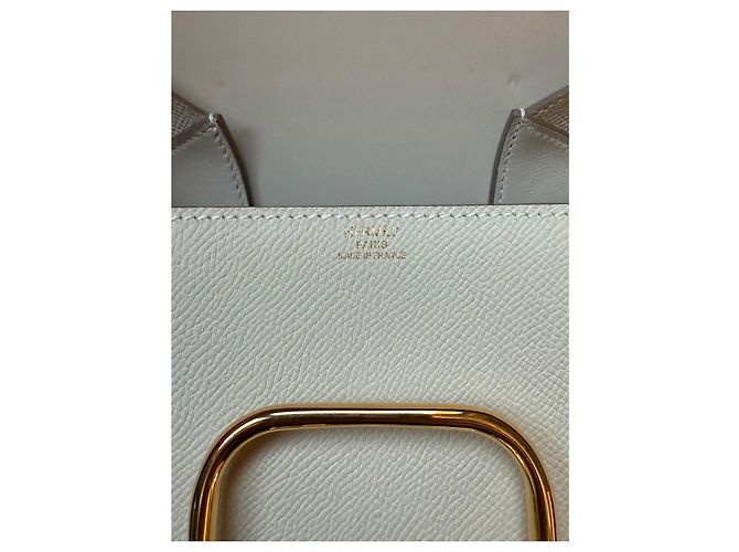 Hermès Della Cavalleria Mini Tasche Epsom Leder Craie - Ansicht 12