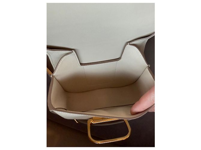 Hermès Della Cavalleria Mini Tasche Epsom Leder Craie - Ansicht 13