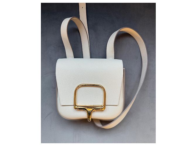 Hermès Della Cavalleria Mini Tasche Epsom Leder Craie - Ansicht 18