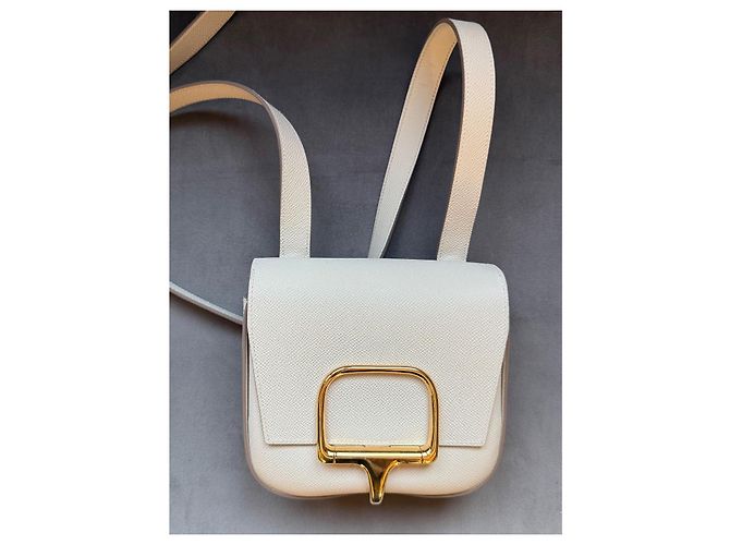 Hermès Della Cavalleria Mini Tasche Epsom Leder Craie - Ansicht 2