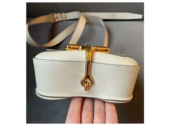 Hermès Della Cavalleria Mini Tasche Epsom Leder Craie - Ansicht 4