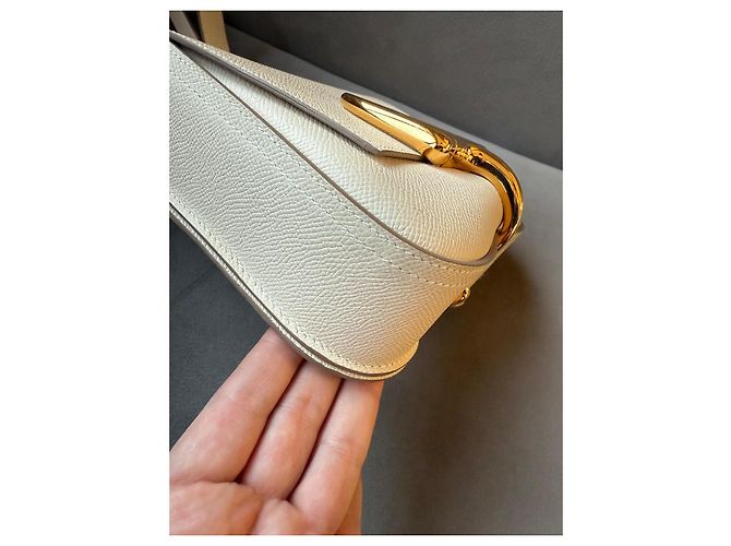 Hermès Della Cavalleria Mini Tasche Epsom Leder Craie - Ansicht 5