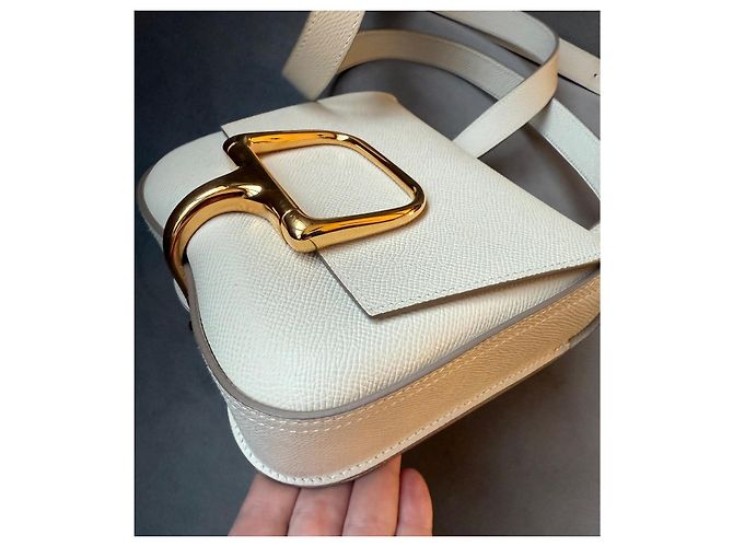 Hermès Della Cavalleria Mini Tasche Epsom Leder Craie - Ansicht 6