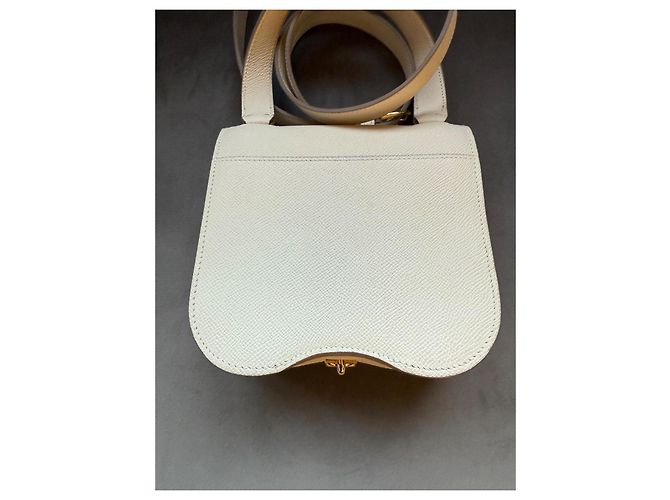 Hermès Della Cavalleria Mini Tasche Epsom Leder Craie - Ansicht 9