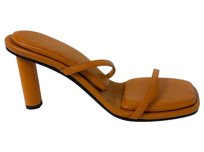 Tamara Mellon Tan Pillow Top Leder Sandalen Kamel - Ansicht 2
