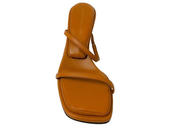 Tamara Mellon Tan Pillow Top Leder Sandalen Kamel - Ansicht 4