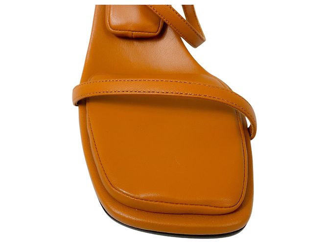 Tamara Mellon Tan Pillow Top Leder Sandalen Kamel - Ansicht 5