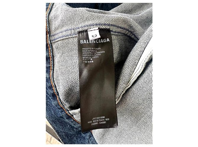 Oversized-Denimjacke mit gesticktem Balenciaga-Logo EU52 Blau - Ansicht 8