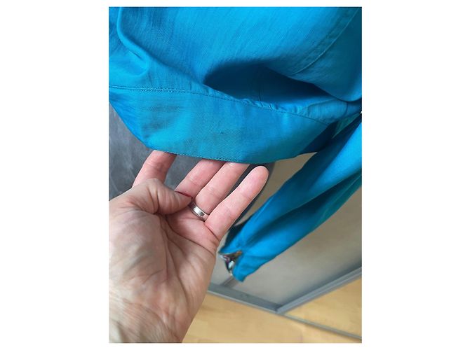 Chaqueta Jean Paul Gaultier Azul de Algodón Patrones Rostros Asiáticos S Multicolor - vista 13