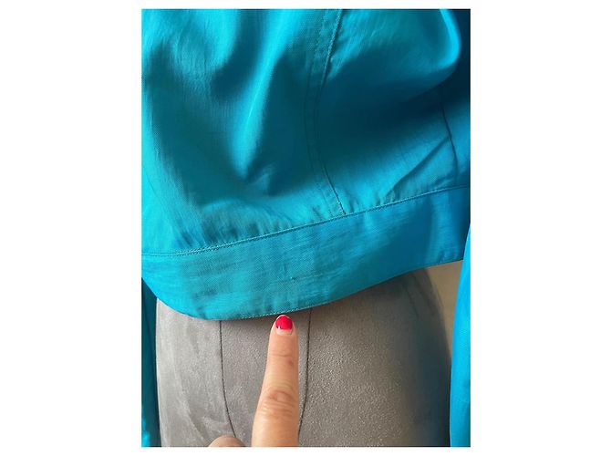 Chaqueta Jean Paul Gaultier Azul de Algodón Patrones Rostros Asiáticos S Multicolor - vista 14