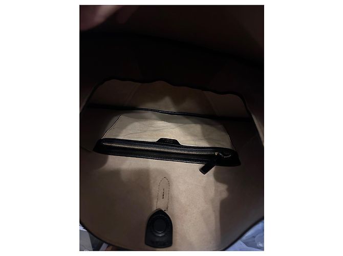 Polo Ralph Lauren Gran bolso Shoulder Polo ID de piel de ternera (modelo grande) Negro - vista 12