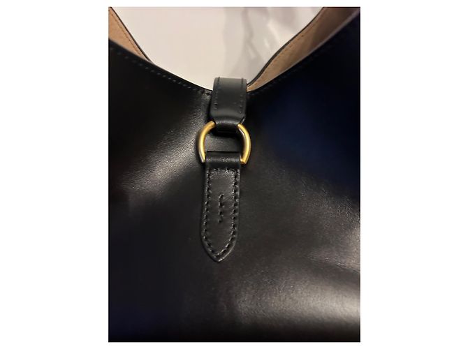 Polo Ralph Lauren Gran bolso Shoulder Polo ID de piel de ternera (modelo grande) Negro - vista 5