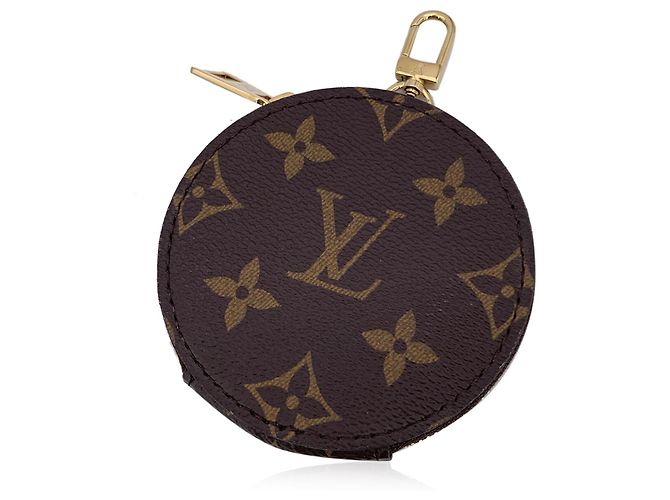 Louis Vuitton Monedero redondo con monograma Accesorios Multi Pochette Castaño - vista 2