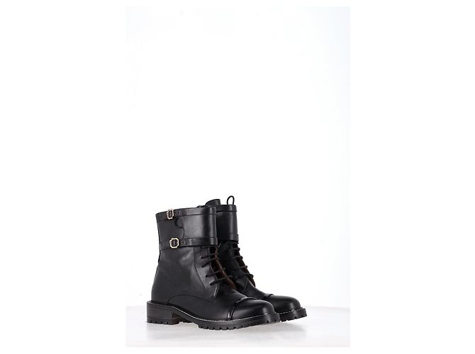 Autre Marque Stivali da combattimento Malone Souliers in pelle nera Nero - vista 10