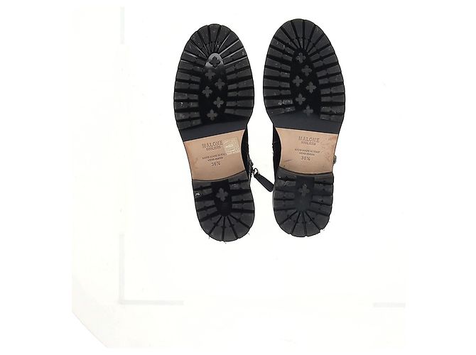 Autre Marque Stivali da combattimento Malone Souliers in pelle nera Nero - vista 12