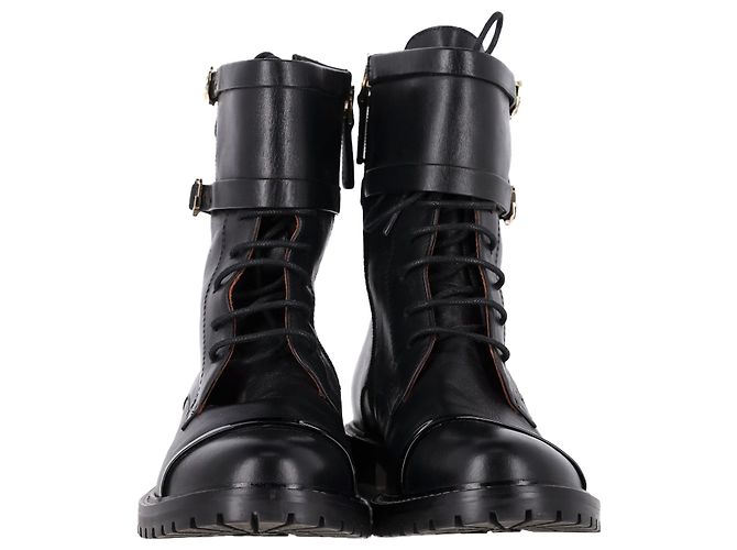 Autre Marque Stivali da combattimento Malone Souliers in pelle nera Nero - vista 2