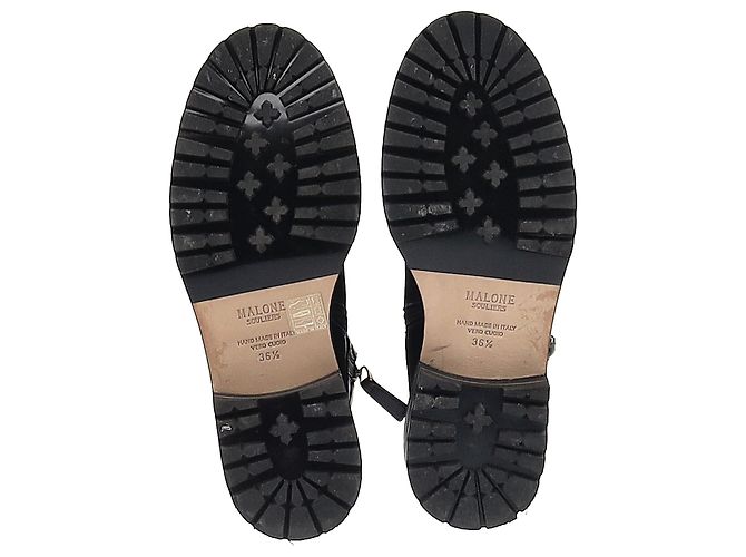 Autre Marque Stivali da combattimento Malone Souliers in pelle nera Nero - vista 6