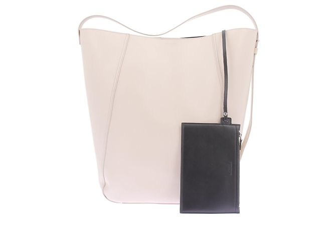 Autre Marque NON FIRMATO / NON FIRMATO Borse T. Pelle Beige - vista 7