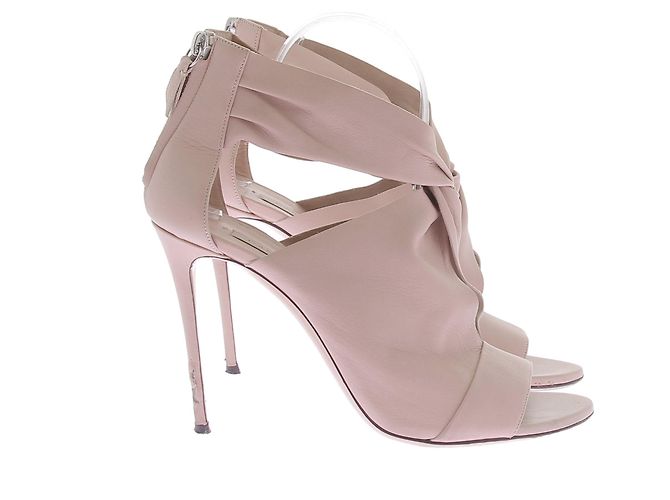 Tacones CASADEI T.EU 40 Cuero Beige - vista 2