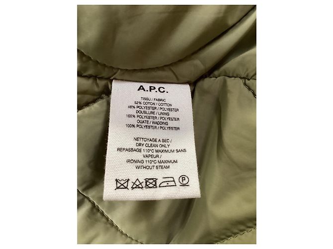 Apc A.P.C. x Suzanne Koller Parka aus grünem Baumwollstoff - Ansicht 12