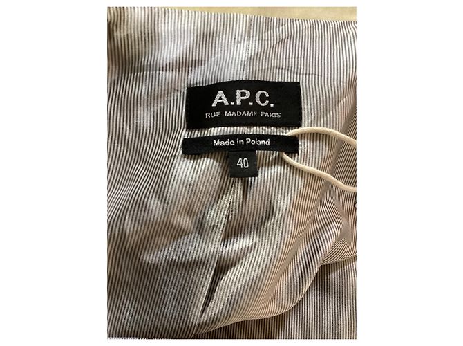 Apc Abrigo Trench A.P.C. en algodón beige - vista 11