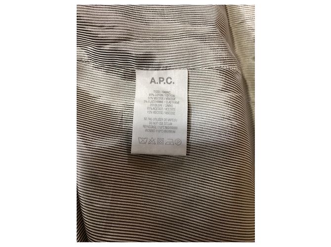 Apc Abrigo Trench A.P.C. en algodón beige - vista 12