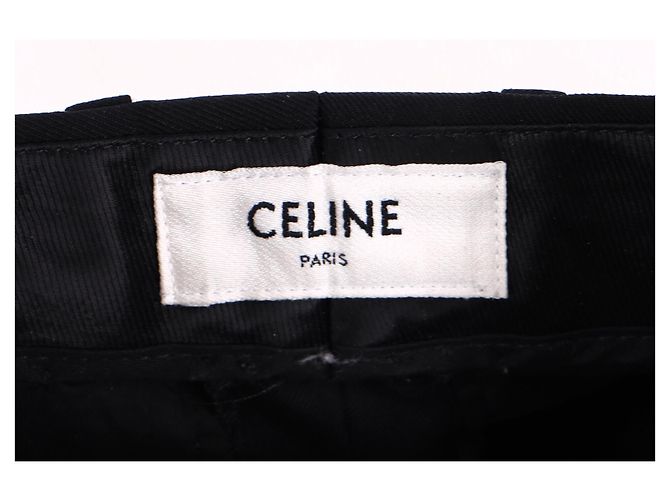 Céline Blazer e Pantaloni Celine in Lana Nera Nero - vista 14