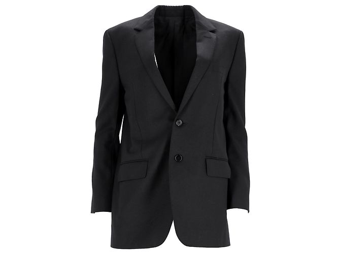 Céline Blazer e Pantaloni Celine in Lana Nera Nero - vista 18