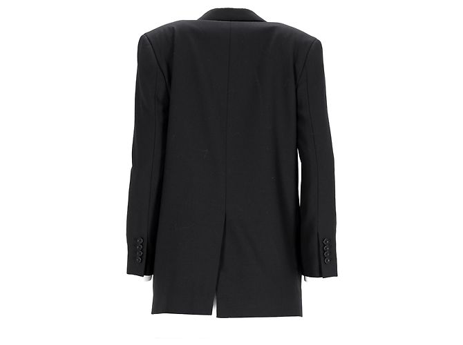 Céline Blazer e Pantaloni Celine in Lana Nera Nero - vista 21
