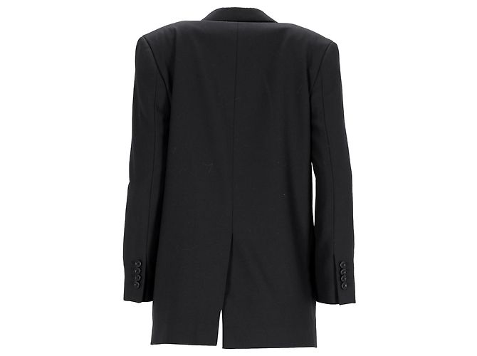 Céline Blazer e Pantaloni Celine in Lana Nera Nero - vista 22