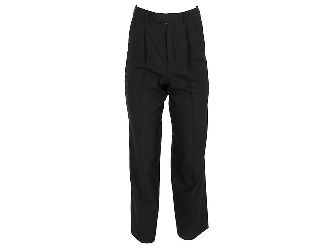 Céline Blazer e Pantaloni Celine in Lana Nera Nero - vista 7