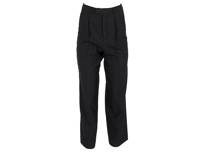 Céline Blazer e Pantaloni Celine in Lana Nera Nero - vista 8