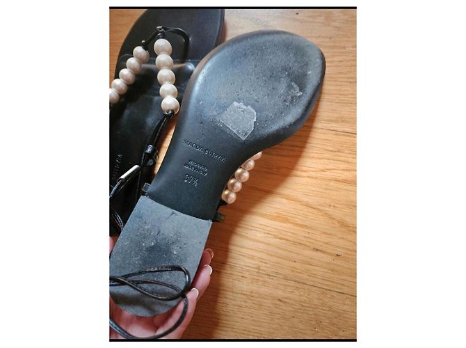 Magda Butrym Flache Sandalen Perle - Ansicht 6