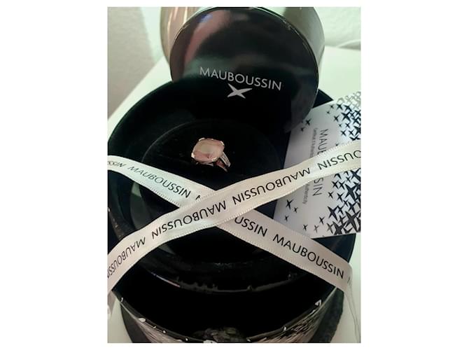 Mauboussin Gueule d'Amour Ring Diamanten Silber Pink - view 2