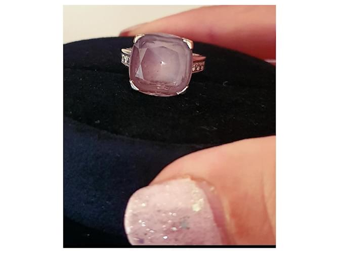 Mauboussin Gueule d'Amour Ring Diamanten Silber Pink - view 8