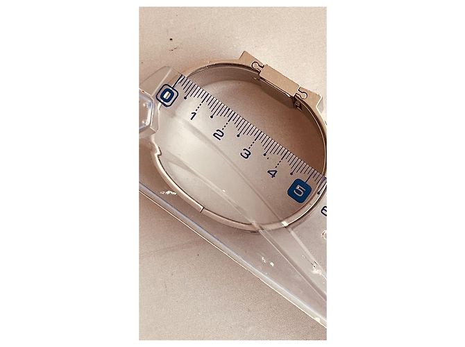 Cierre de pulsera de reloj Hermès en acero y esmalte negro - vista 5