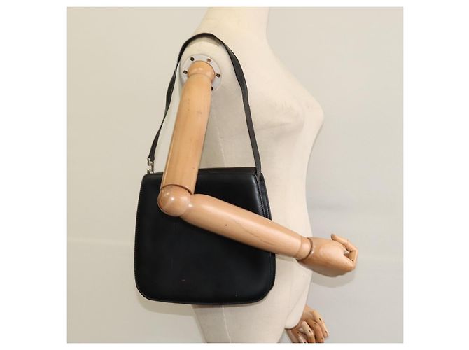 Borsa a mano in pelle nera GUCCI 001 2046 1719 Auth ep8304 Nero - vista 22