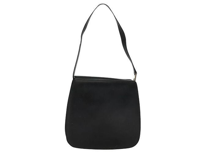Borsa a mano in pelle nera GUCCI 001 2046 1719 Auth ep8304 Nero - vista 3