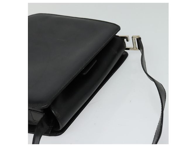 Borsa a mano in pelle nera GUCCI 001 2046 1719 Auth ep8304 Nero - vista 6