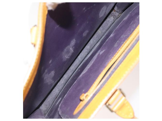 LOUIS VUITTON Borsa a Mano Sac Plat Epi Gialla M52079 LV Auth BD1385 Giallo - vista 10