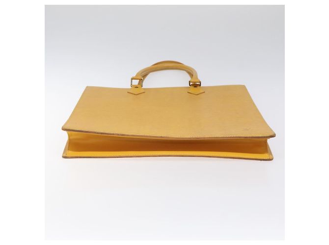 LOUIS VUITTON Borsa a Mano Sac Plat Epi Gialla M52079 LV Auth BD1385 Giallo - vista 5