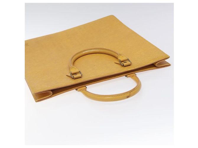 LOUIS VUITTON Borsa a Mano Sac Plat Epi Gialla M52079 LV Auth BD1385 Giallo - vista 6