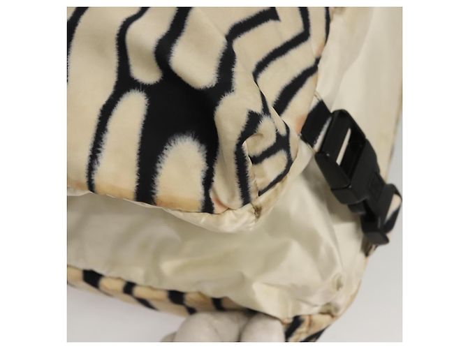 Borsa a Spalla CHANEL Sport in Nylon Bianco e Nero CC Auth BA888 - vista 12